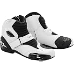 NEW ALPINESTARS SMX-1 ROAD RIDING BOOTS/SHOES, WHITE/BLACK, EUR-44/US-9.5