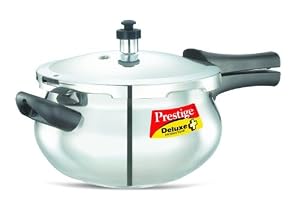 Prestige Deluxe Stainless Steel Handi Cooker, 4.5 Liters by Pressure Cookers