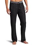 Velvetmen Men's Terry Pant, Black, Large