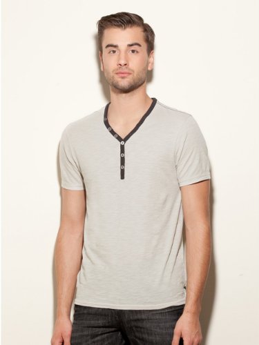 GUESS Carter Short-Sleeve Henley Shirt