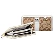 Coach Heritage Stripe Accordian Zip-Around Wallet