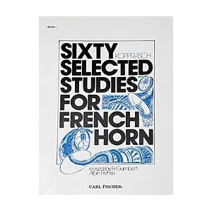 Carl Fischer 60 Selected Studies for French Horn Book 1