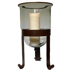 Global Views Large Simple Grande Hurricane, Rust Lacquer Finish by Global Views