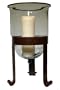 Global Views Large Simple Grande Hurricane, Rust Lacquer Finish
