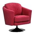 George Barrel Pedestal Chair - Fuchsia