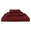 Home Sculpted Bath Towel Set - Red