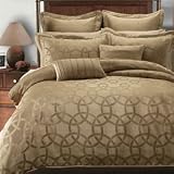 Royal Hotel Collection Paulina 7 Pieces Beige King/ Cal King Duvet Cover Set