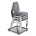 Alera Stacking Chair with Dolly, Black