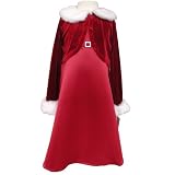 NWT Girls Christmas Holiday Red/white Dress From 4 to 6x