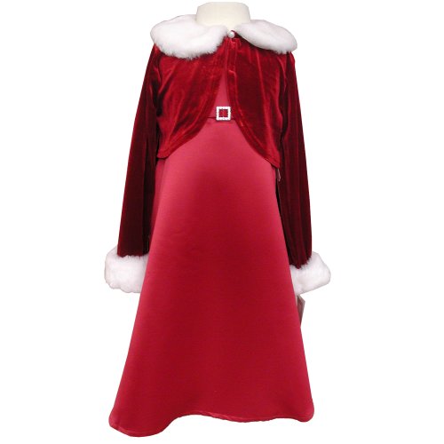 NWT Girls Christmas Holiday Red/white Dress From 4 to 6x