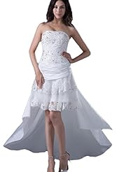 V-neck Thigh Length Lace Satin Mini Dress 