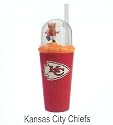 Pack of 5 NFL Kansas City Chiefs Wind-Up Mascot Drink Cups