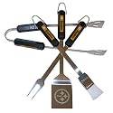 Motorhead Products MH5029 NFL 4-Piece BBQ Grilling Utensil Set, Steelers