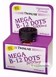 TwinLab - Mega B-12 Dots, 5000 mcg, 60 sublingual tablets