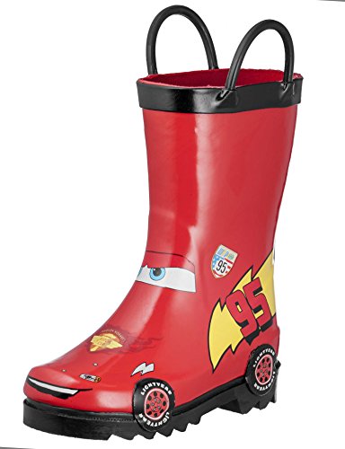 Disney Cars Kid's Lightening Mcqueen Boy's Red Rain Boots (Toddler/Little Kid) (11 M US Little Kid)