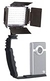 FLIP & ZOOM Q3 LED Pocket Camcorder Video Light & Bracket Kit - Daylight-Ba ....