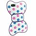 Lovely 3d Butterfly Bowknot Back Soft Silicone Pink and Blue Dot Purple Frame Case Cover for Iphone 5 5g 5th