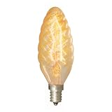 Bulbrite 413015 - NOS15CTA - 15 Watt Antique Style Chandelier Bulb, Torpedo Shape