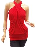Patty Women Multi-Style On/Off Shoulder Long Sleeve / Sleeveless / Halter Tops