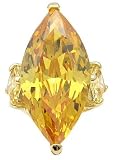 6 carats Yellow Marquise CZ Right Hand Ring