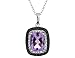 Amethyst Pendant with Diamonds 2.75 Carat (ctw) in title=