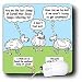 Rich Diesslins Funny Cartoon Gospel Cartoons - The Lost Sheep of Israel - Mouse Pads
