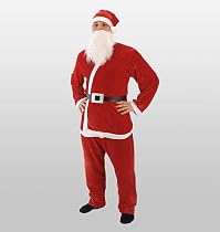 Weihnachtsmannanzug Nikolaus-Kostüm 5tlg