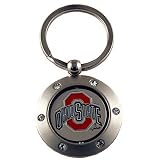 Ohio State Buckeyes Rhinestone Metal Keychain