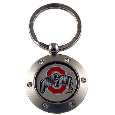 Ohio State Buckeyes Rhinestone Metal Keychain