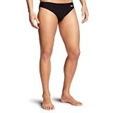 Speedo Men's Fashion Xtra Life Lycra Solid Solar 1" Brief Swimsuit, Black, 38