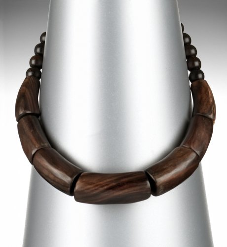 Large Chunky Wooden Beaded Necklace