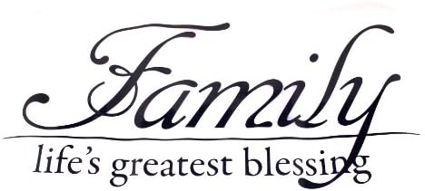 Hip in a Hurry HIH Wall Graphics Vinyl Decal Removable Sticker FAMILY BLESSING (10.75 inch x 23 inch)