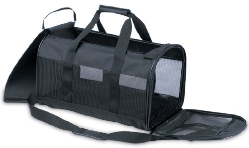 Petmate Soft-Sided Kennel Cab Pet Carrier, Medium, Black