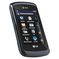 LG Encore GT550 Unlocked GSM Phone with Touchscreen, 3.15MP Camera, Bluetooth and microSD Slot - Black