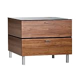 OmniMount Link Series MODA Modular 2-Drawer TV Stand for TVs up to 30 inches (Walnut) LDC31-WAL