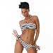 Heisser Bandeau - PushUp - Bikini maritimer Look Gr. 34