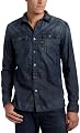 G-Star Men's Military Denim Shirt,Track Worn In,Small