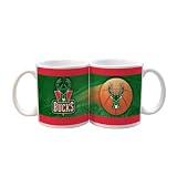 NBA Milwaukee Bucks 2 Pack 11oz White SportsBall Mug