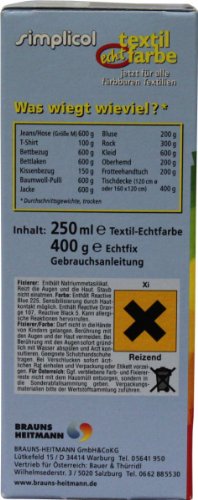 SIMPLICOL flüssig Textil-Echtfarbe Dunkel-Braun