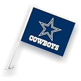 BSS - Dallas Cowboys NFL Car Flag with Wall Brackett
