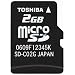 TOSHIBA microSD 2GB �C�O�p�b�P�[�W SD�A�_�v�^�t��