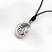 Necklace Pendant Jewelry Islamic Crescent Moon & Star Muslim Pewter Silver