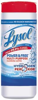 Power &amp; Free Multi-Purpose Cleaning Wipes, Oxygen Splash, 35/canister