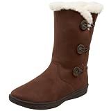 41YpaSQTtJL. SL160  Skechers Womens Blitzer   Ice Escape Flat Fur Trim Bootie,Chocolate Suede,7.5 M US