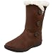 41YpaSQTtJL. SL75  Skechers Womens Blitzer   Ice Escape Flat Fur Trim Bootie,Chocolate Suede,7.5 M US