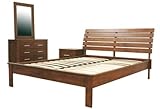 IMAGE OF Robbin Bedroom Set Queen Size 4 Piece Modern Bedroom Set: Cocoa