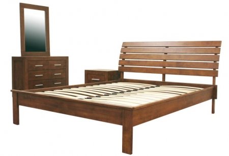 Robbin Bedroom Set Queen Size 4 Piece Modern Bedroom Set: Cocoa