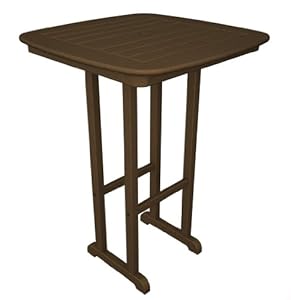 Recycled Plastic Nautical 31" Bar Height Table by Polywood