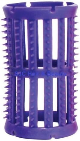 SKELOX Plastic Hair Rollers/ Curlers 12 x 36mm Lilac + Free Pins! by Skelox