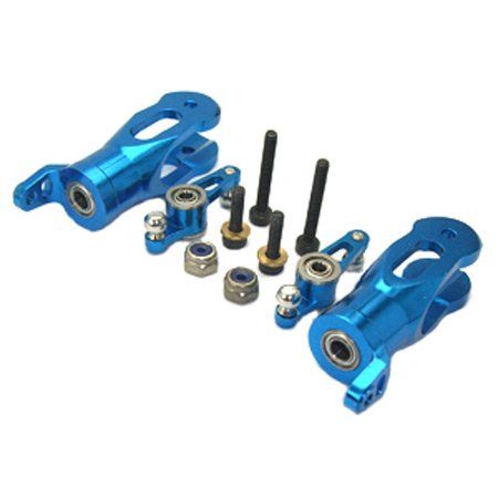 CNC Alum Blade Grips/Mixing Arms, Blue: Blade SR